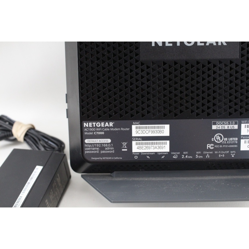 Netgear Nighthawk C7000 v1 AC1900 Wireless WiFi Cable Modem Router NOT FOR COX - Picture 4 of 6